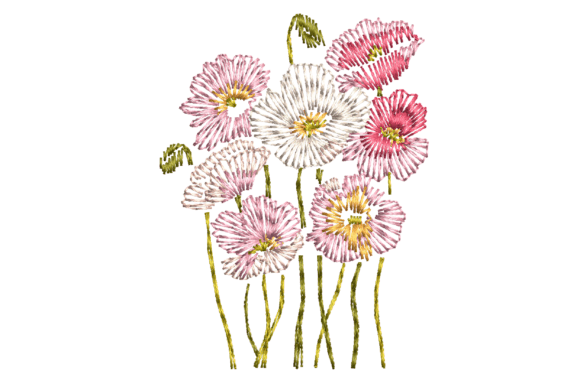 Cosmos Flower Embroidery Design Review