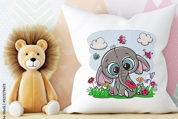 Elephant with Butterflies and Flowers Review