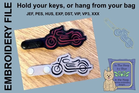 Motorcycle Key Fob: A Bold Embroidery Review
