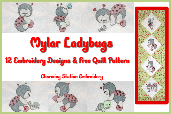 Review: Mylar Ladybugs Embroidery Designs