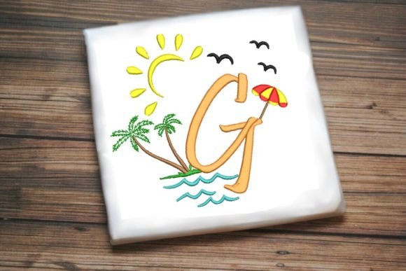 Welcome Summer, Alphabet Letter G Embroidery Review